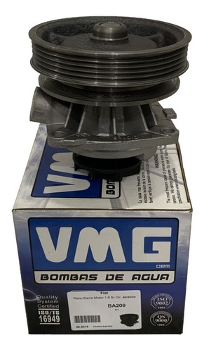 Bomba Agua Vmg Palio 1.6 8v Con Aire Acond Y Dir Hidráulica