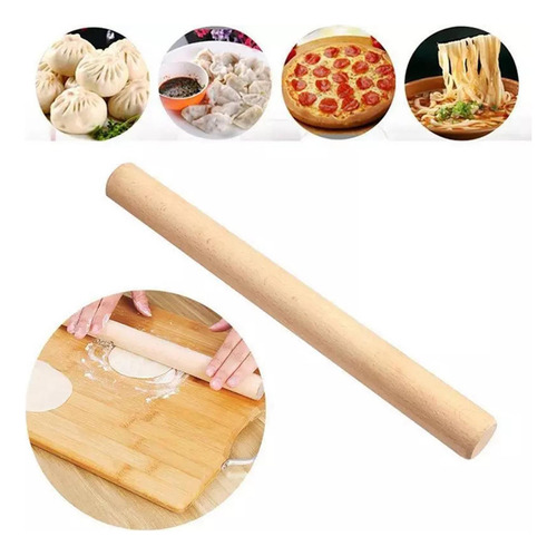 Rodillo De Madera Para Hornear Harina De Cocina Masa De