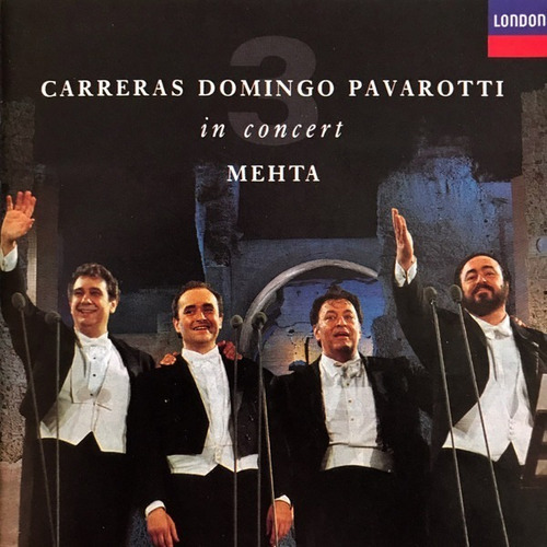 Three Tenors Concert Cd Carreras Domingo Pavarotti Excelen 