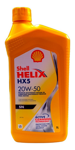 Shell Helix Hx5 Sn 20w50 Mineral Sae 
