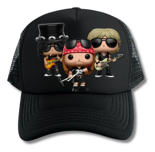 Gorra Trucker Guns Roses Pop Serie Music Band Black