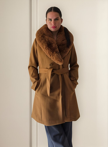 Saco Tapado Mujer Elegante&casual Piel Sintética Extraíble