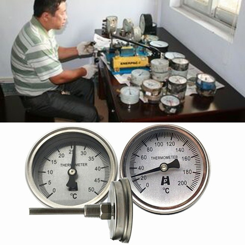 Termometro Bimetalico 0-400 Grados Largo 100mm 1/4 Npt Cocin