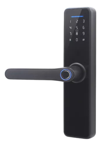 Cerradura Digital Inteligente Negro Huella Codigo App Ttlock Negro