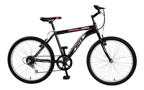 Bicicleta Kova Andes Con Rodado 24 Y 6 Velocidades Color Negro Tamaño del cuadro 24