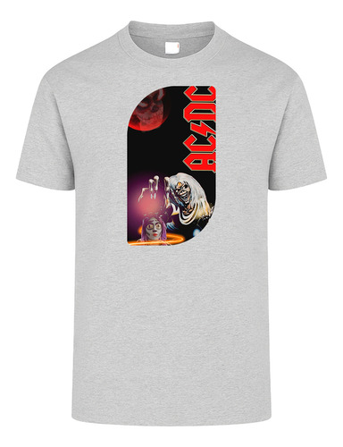 Playera Gris Unisex Premium Ac/dc Ad827