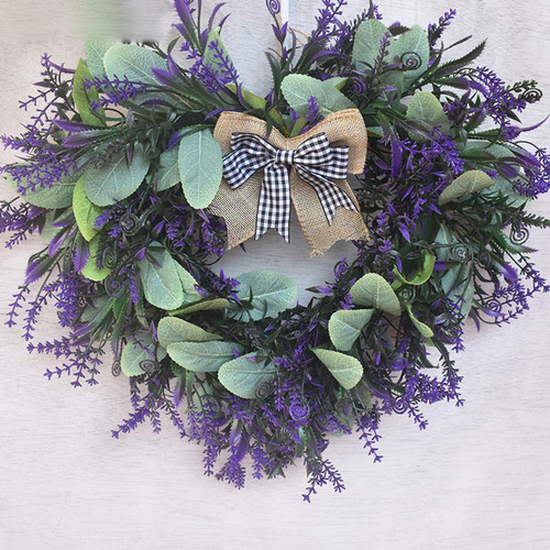 Simulación De Flores De Guirnalda Colgante De Pared De