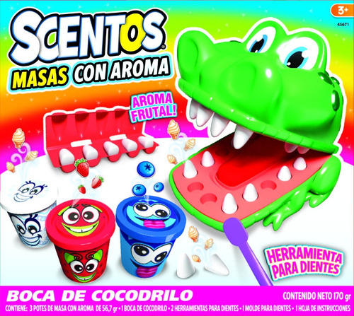 Masas Con Aroma Dentista Cocodrilo Scentos Playset Educando