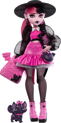 Monster High Draculaura With Pet Bat-cat Count Fabulous