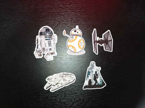 Imagen 5 de 5 de Pack De 20 Stickers Star Wars (p020)