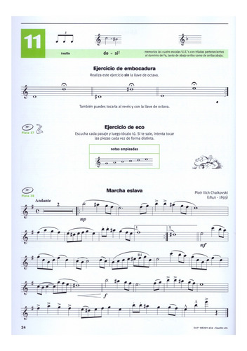 Método De Saxofón Alto: Escuchar, Leer & Tocar Vol.3.