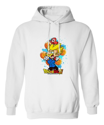 Sudadera Con Gorro Dragon Ball Super Mario Super