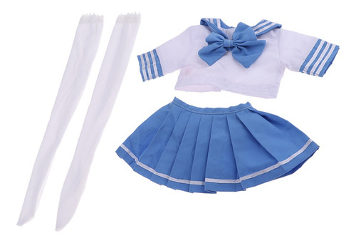 Hermosa Uniforme De Escuela Miniatura Para Muñeca Femenina