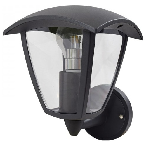 Lámpara De Pared Farol Negro Muro Exterior Calux 6042/gf 