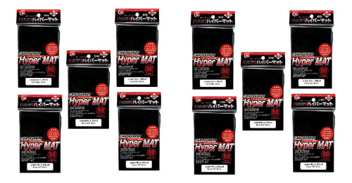 Kmc Hyper Matte Sleeves Black ?10 Sets (10 Packs/total 800 S