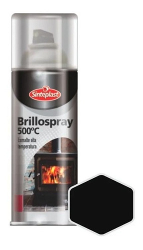 Brillospray Alta Temperatura Negro 240cc