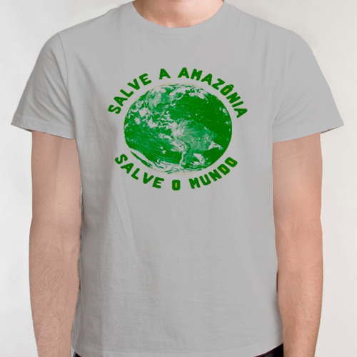 Camiseta Camisa Blusa Salve Amazonia Mundo Planeta