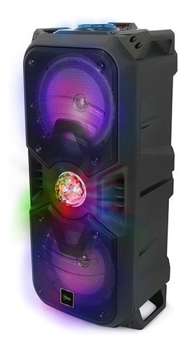 Imagen 2 de 3 de Parlante Mlab Funky Disco 3000w Bluetooth Con Micrófono Negro