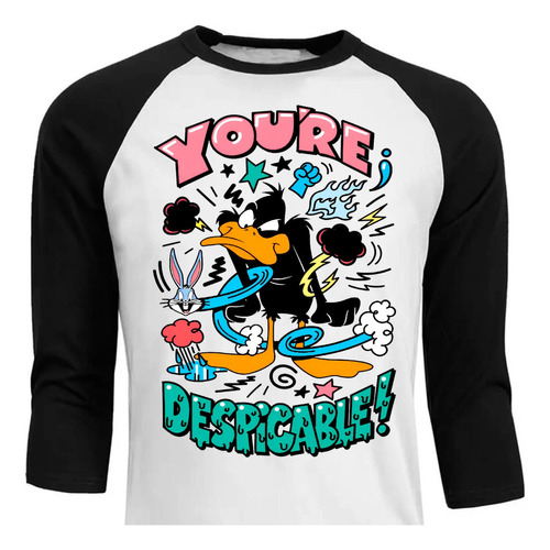 Looney Tunes - Caricatura - Raglan - Polera