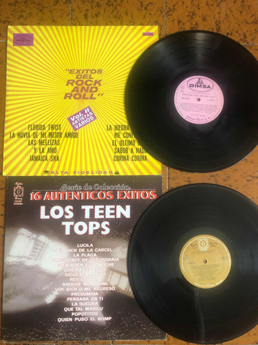 Teen Tops Y Los Americans Lp Éxitos Rock & Roll Vinilo