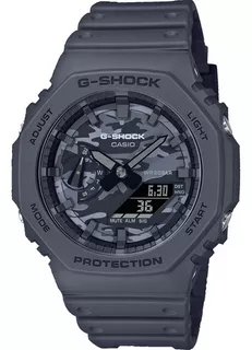 Relógio Casio G-shock Ga-2100ca-8adr *utility Camo Cor Da Correia Preto Cor Do Bisel Preto Cor Do Fundo Preto