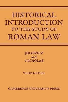 Libro A Historical Introduction To The Study Of Roman Law...