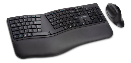 Kit Teclado + Mouse Ergonómico Inalámbrico Kensington -  Neg