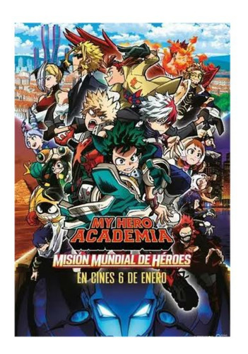 Póster Original, Oficial De Cine My Hero Academia