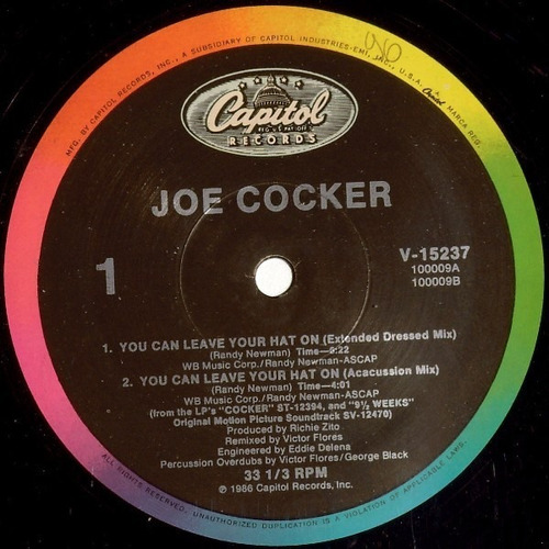 Maxi Vinilo Joe Cocker  You Can Leave Your Hat On (cerrado)