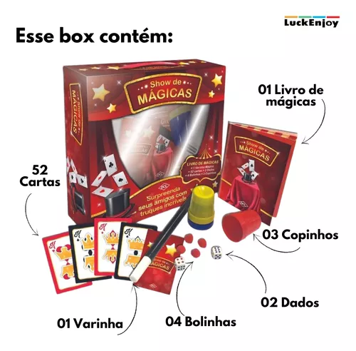 Jogo Infantil Super Mágicas Aprenda Os Truques Mágico Cartas