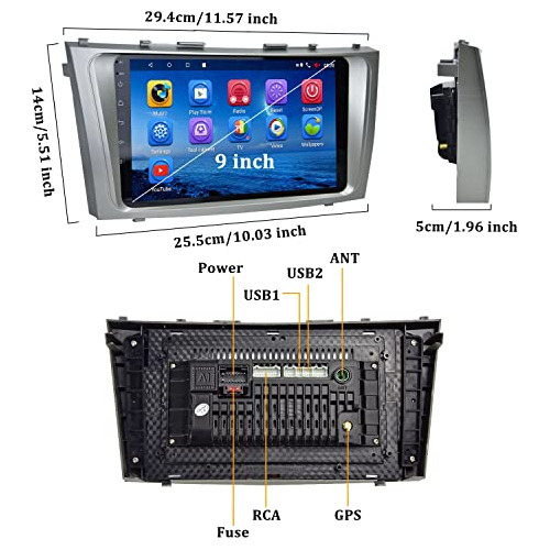 Estéreo Automóvil Android De 9 Pulgadas Toyota Camry ...