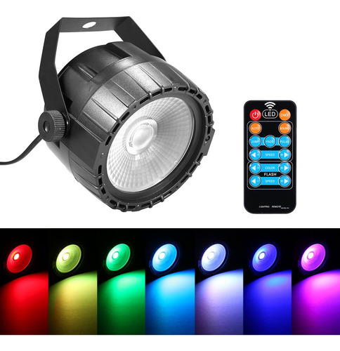 10w Rbg Uv Cob Led Par Luz De Control Remoto Inalámbrico Eta