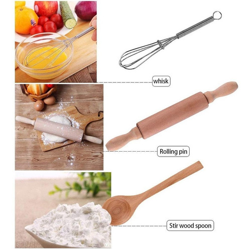 25pcs Chef Set For Kids Kitchen Cooking And Baking Kits Dres