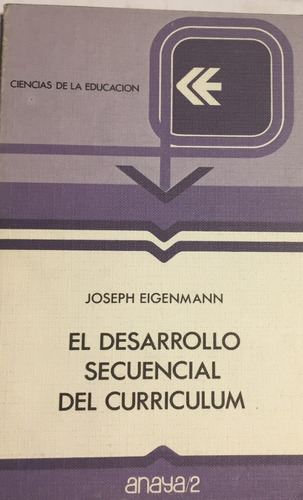 Libro El Desarrollo Secuencial Del Curriculum Ed. Anaya