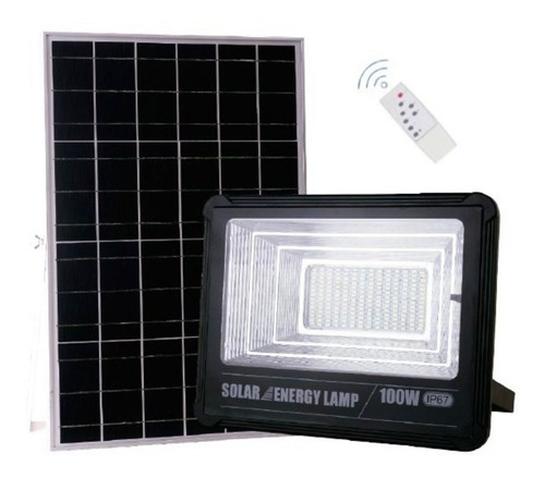 Reflector Led Energia Solar Con Control Remoto 100w