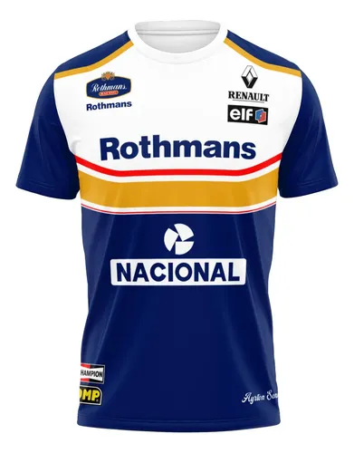 Camiseta Mclaren Marlboro Ayrton Senna Para Academia Prot Uv