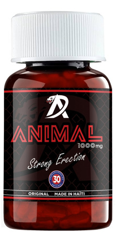 Cápsula Animal 30 Unidades Potenciador De Erección Fuerte