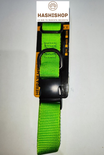 Collar Para Perro Grande Con Herraje Metálico Color Negro (Usado)