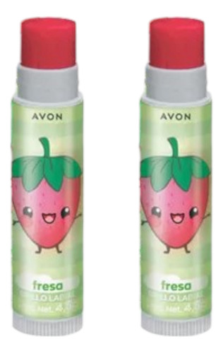 Kit 2 Brillo Labial Frutita Fresa Avon Original