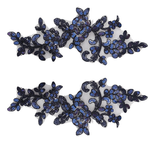 2 Uds Apliques De Flores De Encaje Adornos De Encaje Para