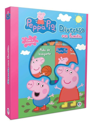 Box Peppa Pig Com 6 Livros - Diversao Em Familia Original