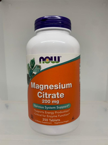 Magnesio Citrate 200mg 250 Tab Now