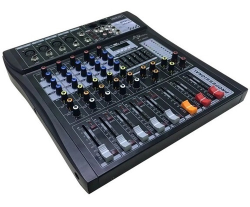 Imagen 2 de 2 de Consola Mezcladora Audio Master 6 Canales Usb Bluetooth M602
