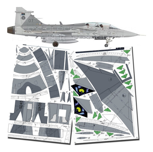 Saab Jas 39 Gripen 1.33 Papercraft