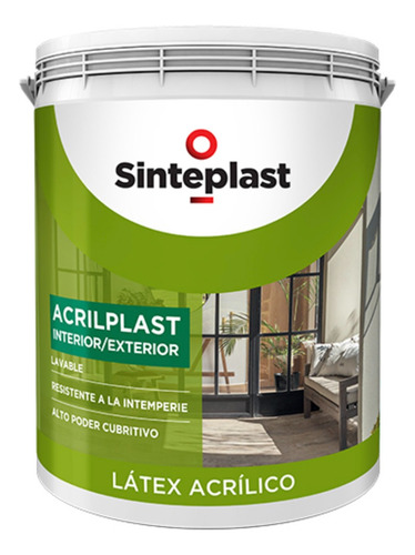 Pintura Látex Acrilplast Interior/exterior 20 Lt Colores