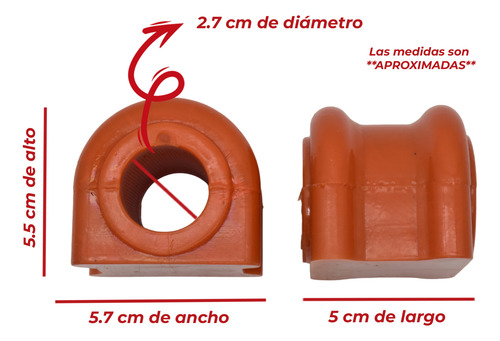 Goma De Barra Estabilizadora Ram Ojo Chico