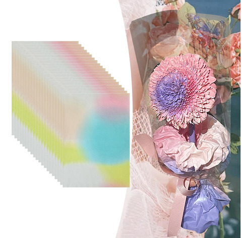 20x Papel De Regalo Para Ramo De Flores, Colorido, Estilo A