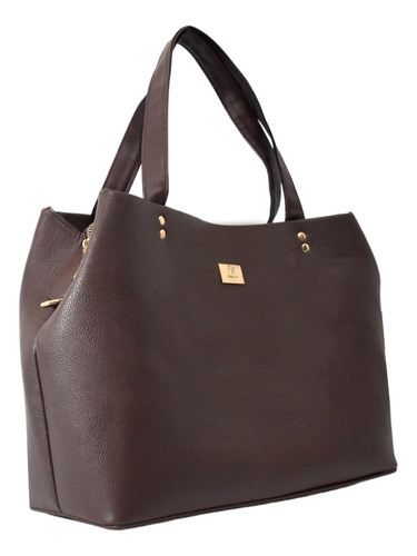 Bolso De Dama Elegante Grande Con 3 Compartimentos Telma