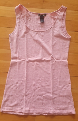 Musculosa H&m Rosa Básica Talle Small