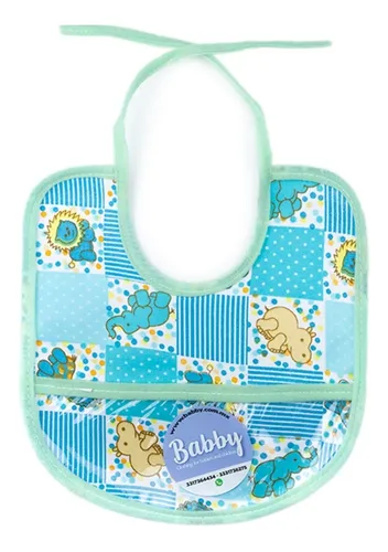 Baberos de tela y plastico outlet